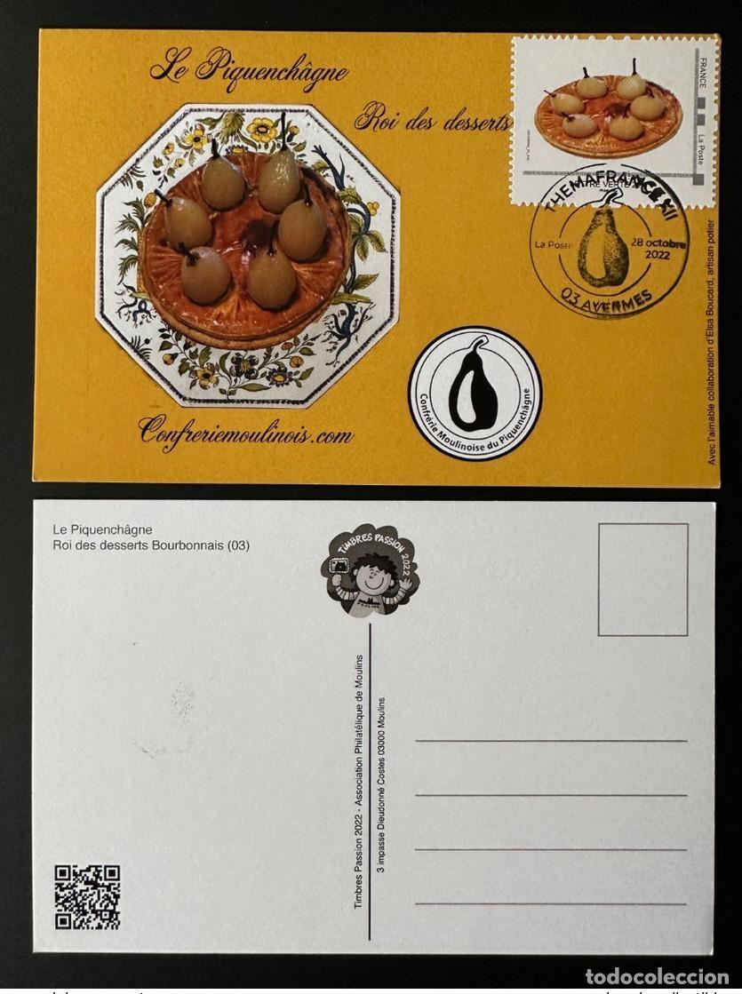 Sellos: Maxi Card Moulins Allier Stamps Passions Picquenchagne para Francia 2022