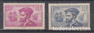 Sellos: FRANCIA. 296/97. Sin fijasellos.