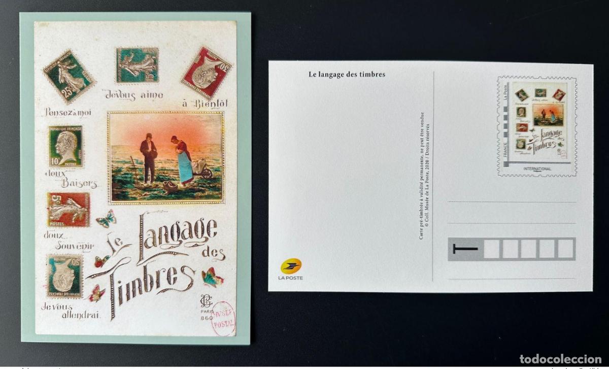 Sellos: Tarjeta postal de Francia 2020 | Sellos en todo el idioma Pasteur Papillon Sower
