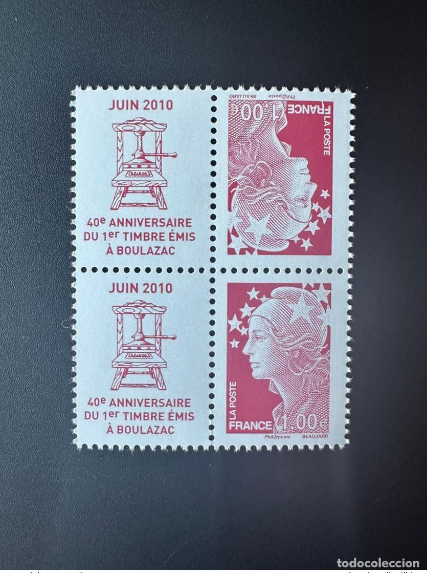 Sellos: Francia 2010 n&deg; 4460a vertical cabeza a Chef Beaujard Salon 40 ans
