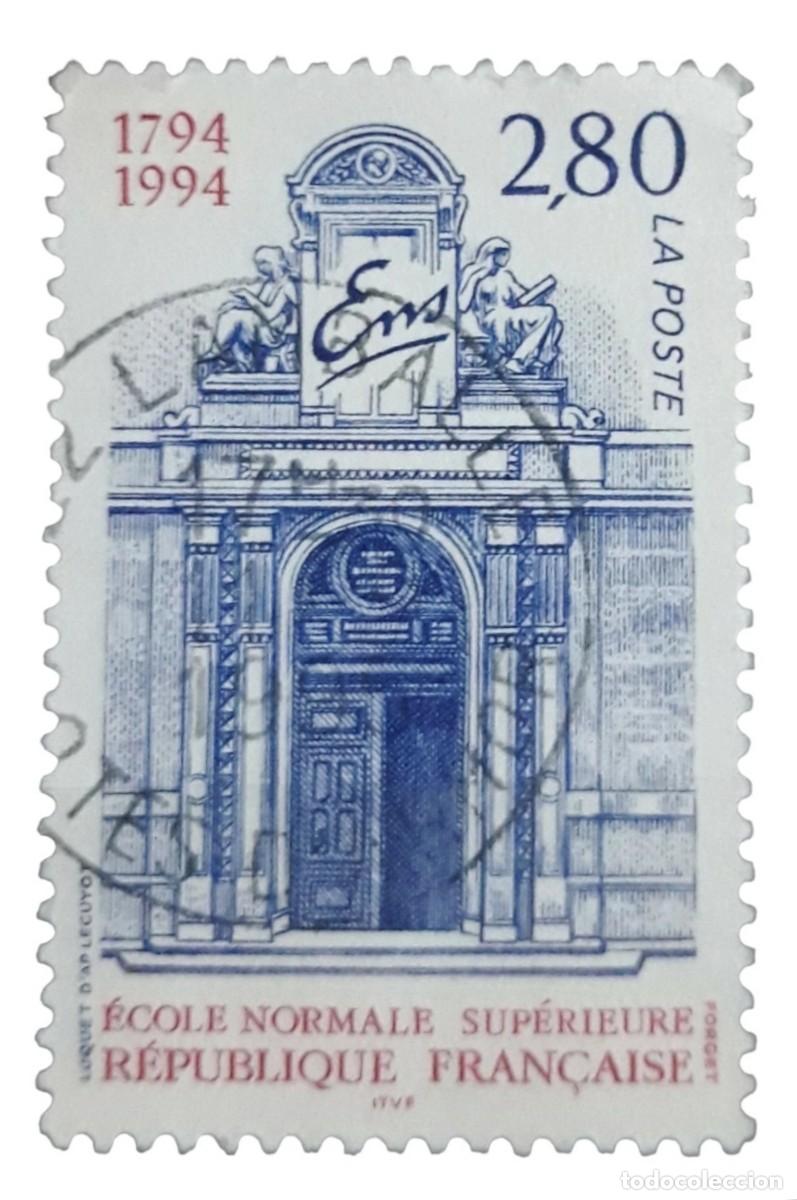 Sellos: FRANCIA 1994 Escuela Normal de Ense&ntilde;anza Superior. USADO.