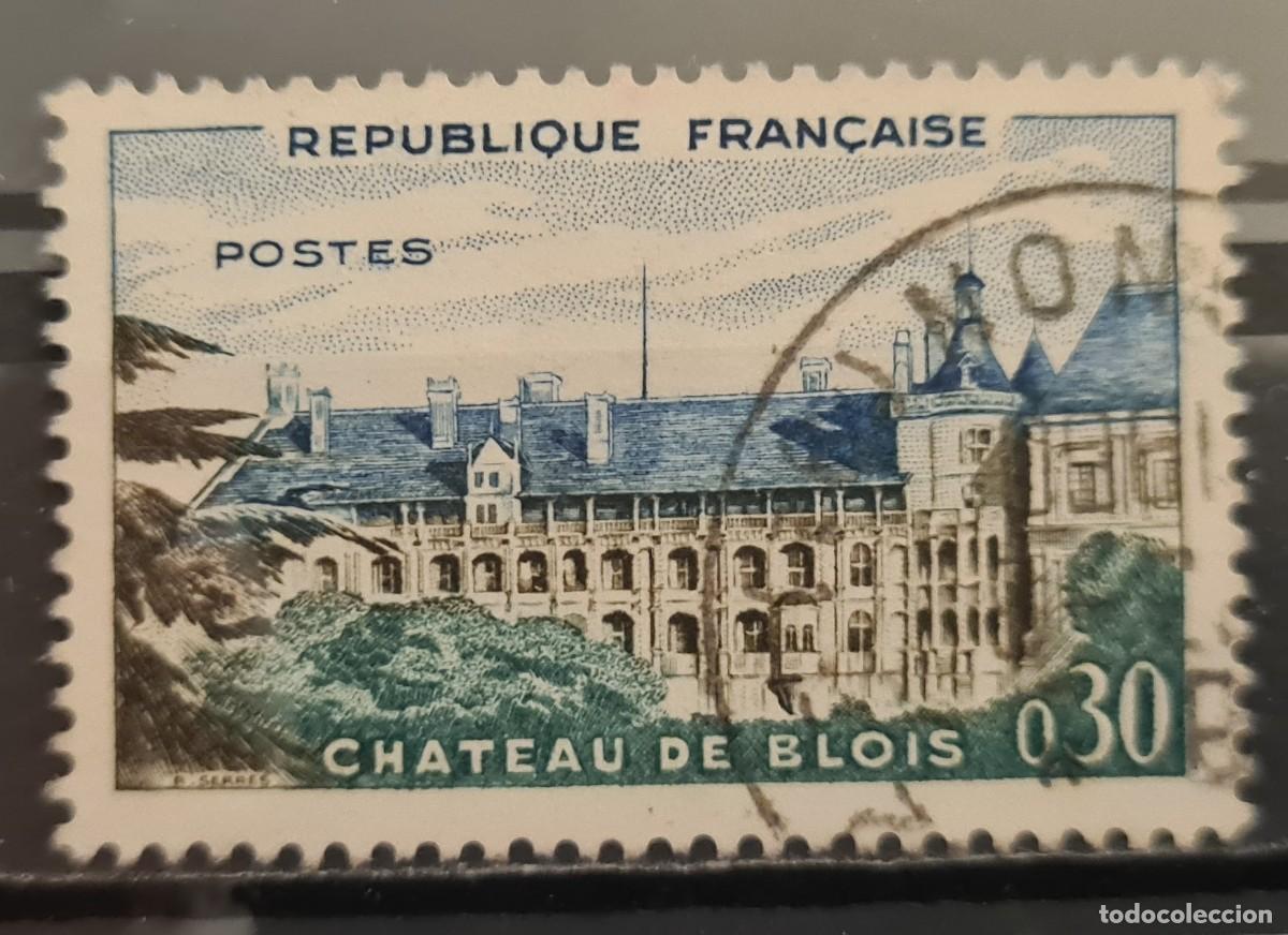 Sellos: Sello usado de Francia 1960: Castillo de Blois
