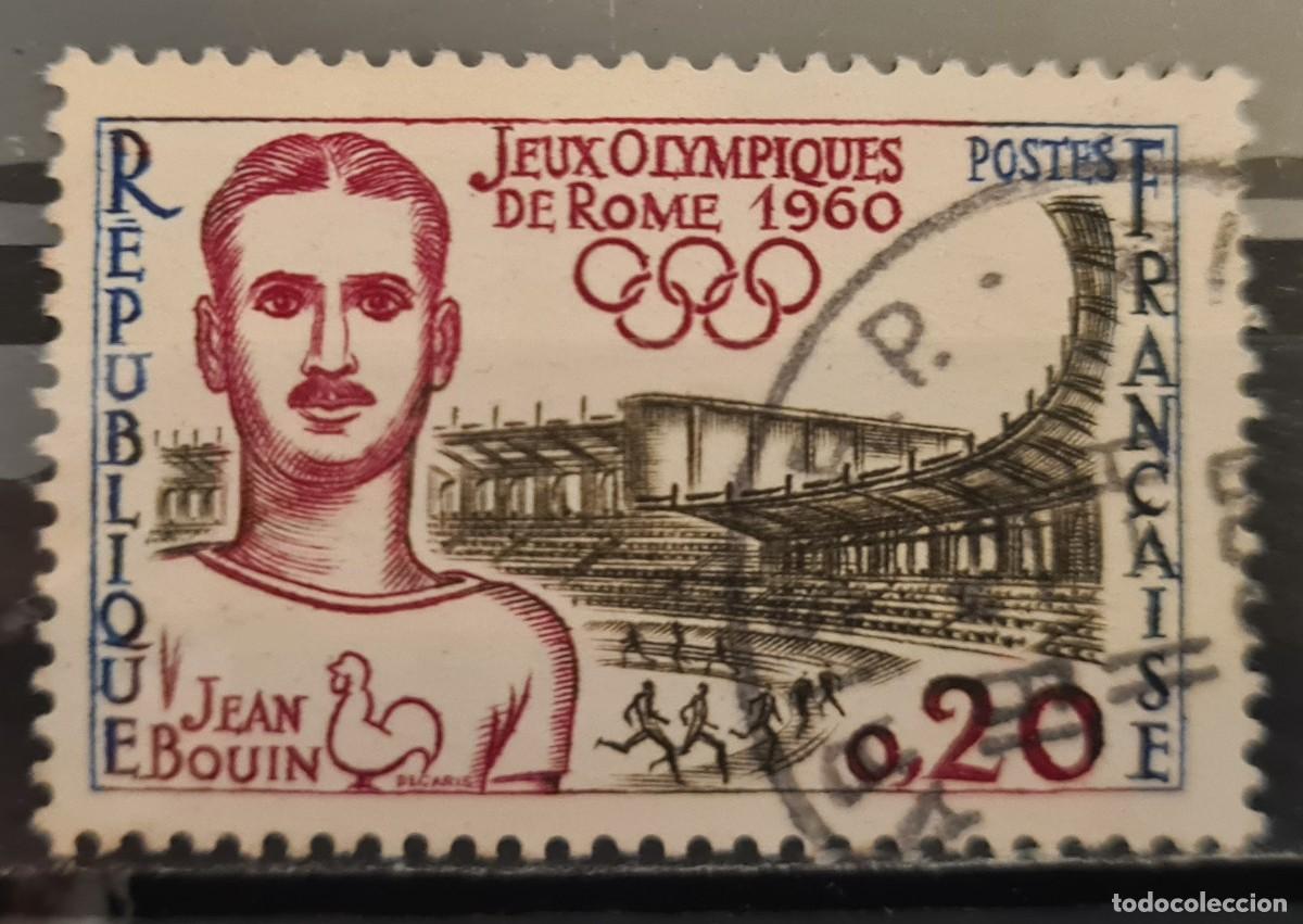Sellos: Sello usado de Francia 1960: Juegos Ol&iacute;mpicos de Roma