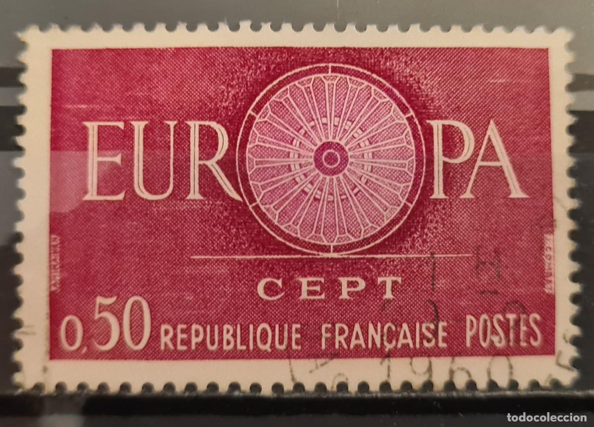 Sellos: Sello usado de Francia 1960: Europa
