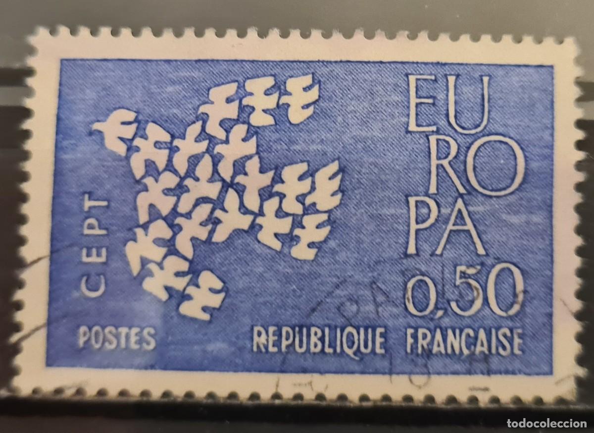 Sellos: Sello usado de Francia 1961: Europa