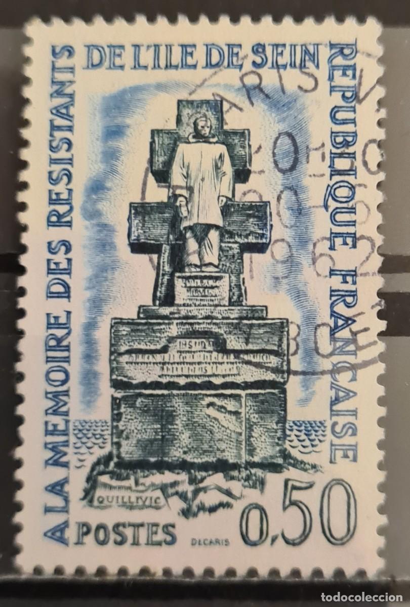 Sellos: Sello usado de Francia 1962: Lugares importantes de la Resistencia