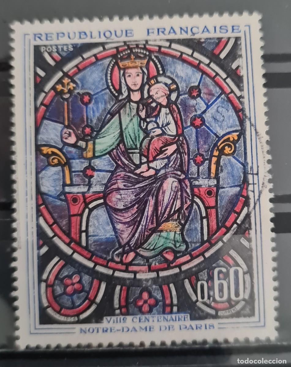 Francobolli: Sello usado de Francia 1964: VIII centenario de Notre Dame