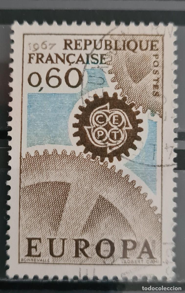 Sellos: Sello usado de Francia 1967: Europa
