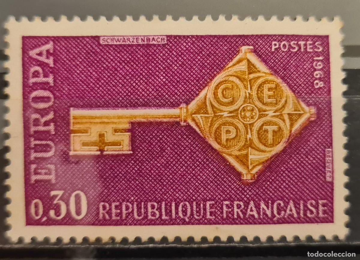 Sellos: Sello usado de Francia 1968: Europa