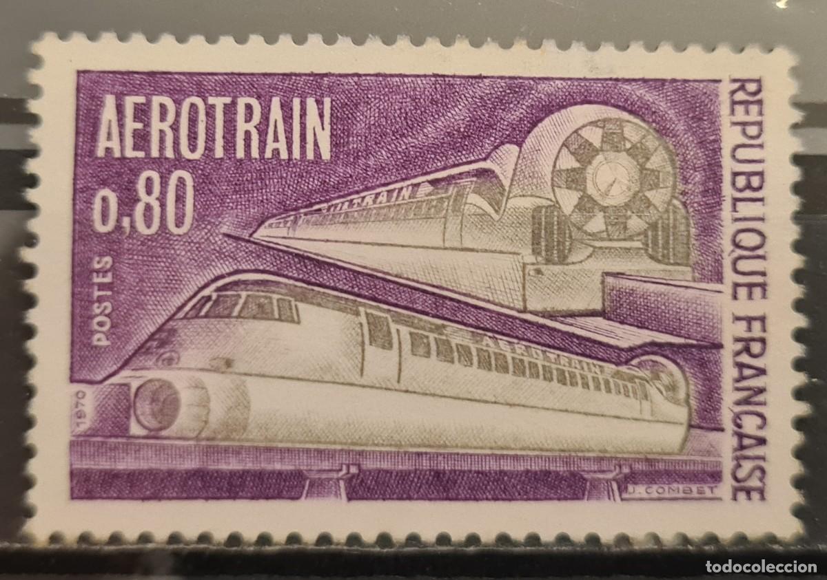 Sellos: Sello usado de Francia 1970: Aerotren