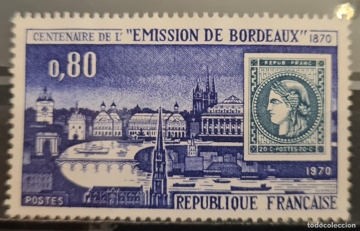 Sellos: Sello usado de Francia 1970: Centenario de la Emisi&oacute;n de Bordeaux
