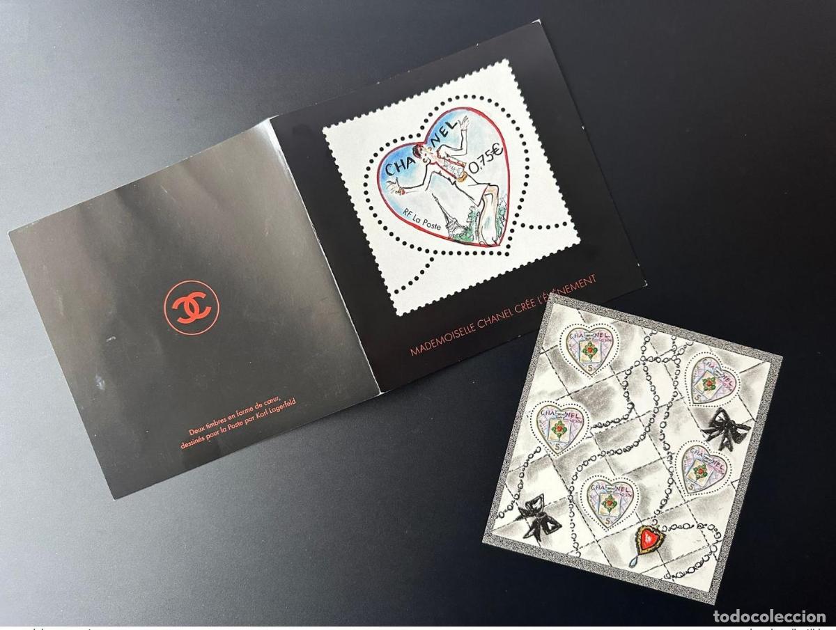 Sellos: Francia 2004 BF YT No. 66 Chanel inserto coraz&oacute;n de Karl Lagerfeld para el D&iacute;a San Valent&iacute;n