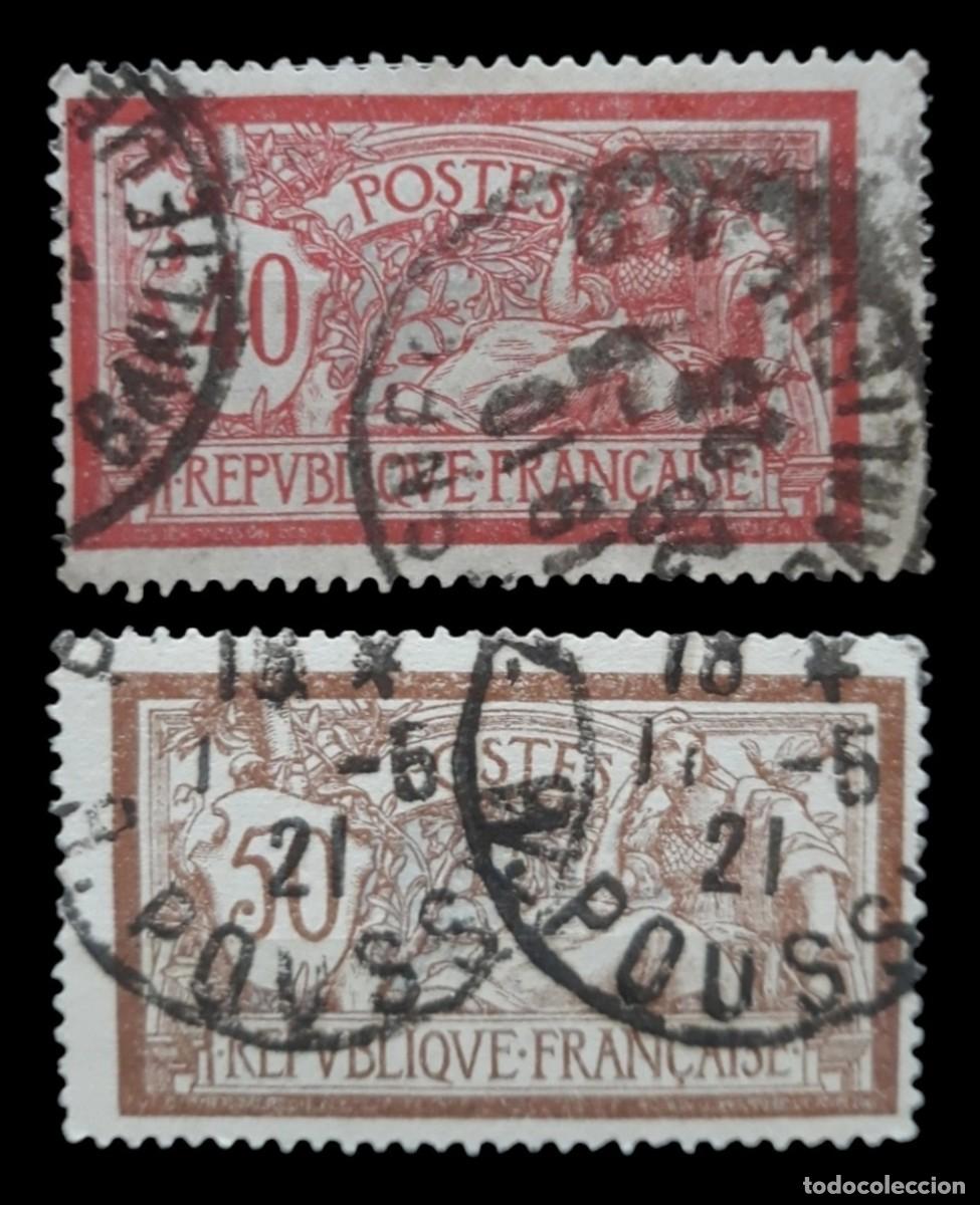 Sellos: FRANCIA 1900 Paz y Libertad. Bonitos. USADO.