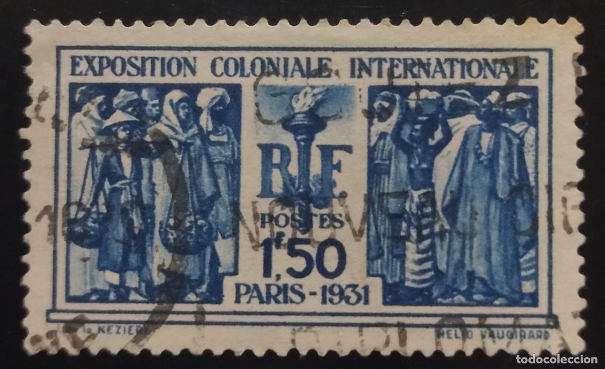 Sellos: FRANCIA 1931 Exposici&oacute;n colonial internacional. Par&iacute;s. Yvert: 274. USADO.