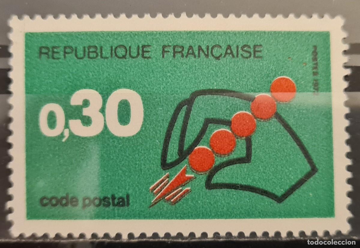 Sellos: Sello usado de Francia 1972: C&oacute;digo postal