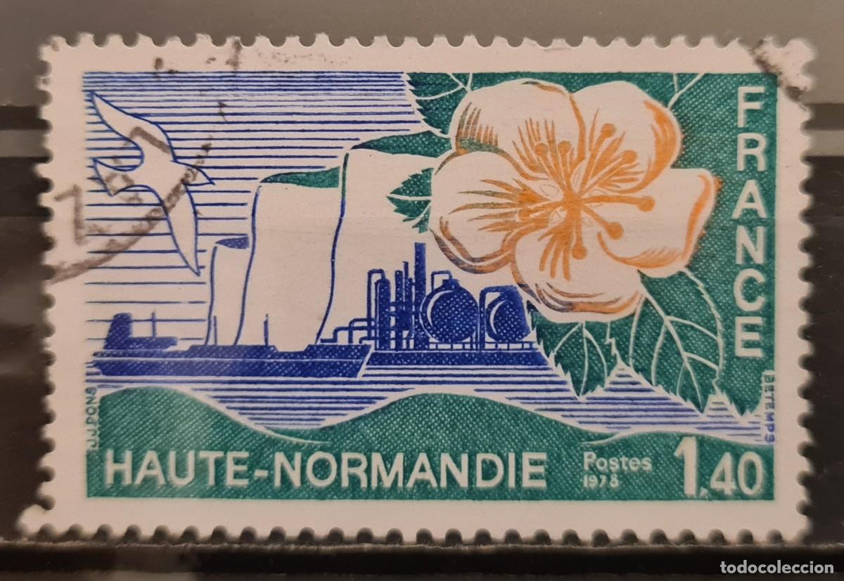 Sellos: Sello usado de Francia 1978: Alta-Normand&iacute;a