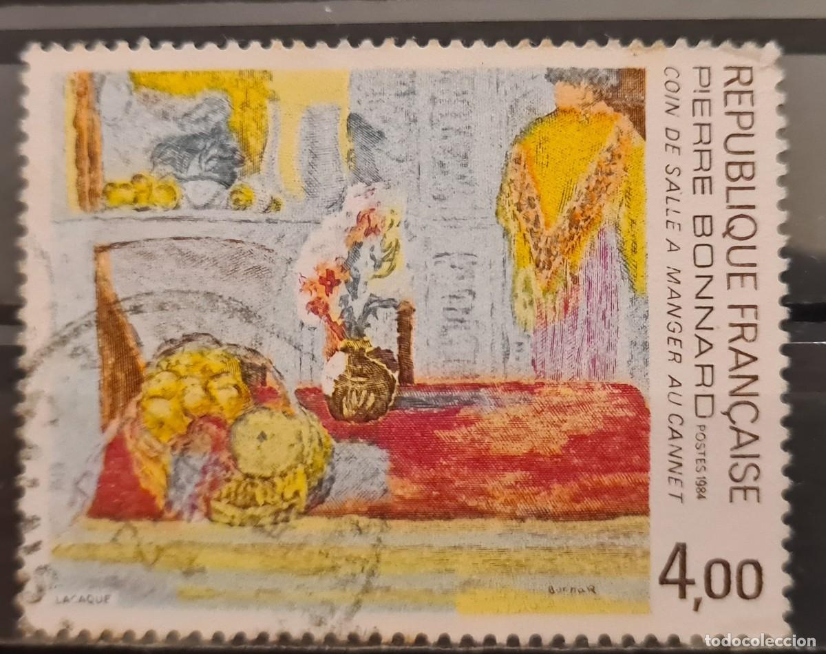 Sellos: Sello usado de Francia 1984: serie art&iacute;stica