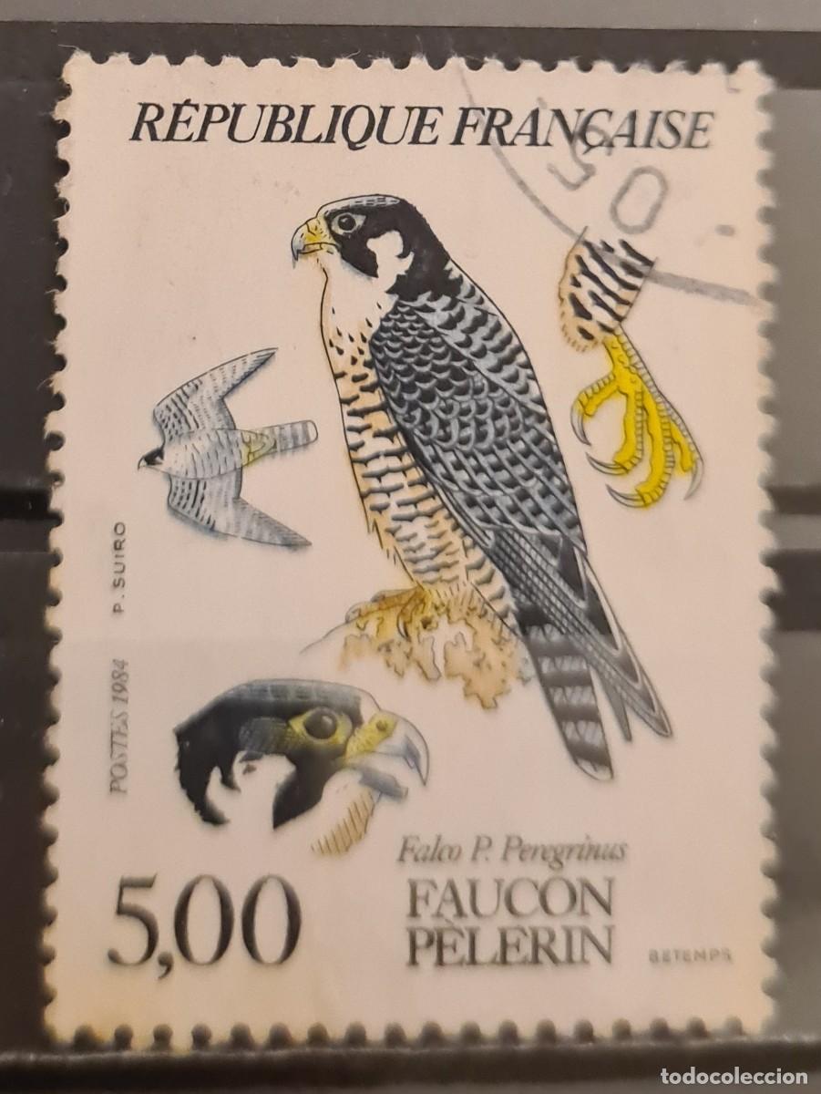 Sellos: Sello usado de Francia 1984: fauna y flora de Francia (II), rapaces diurnas
