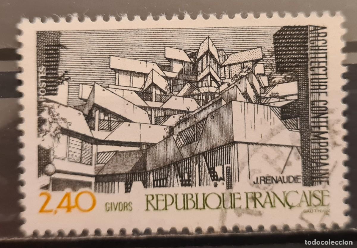 Sellos: Sello usado de Francia 1985: Arquitectura contempor&aacute;nea