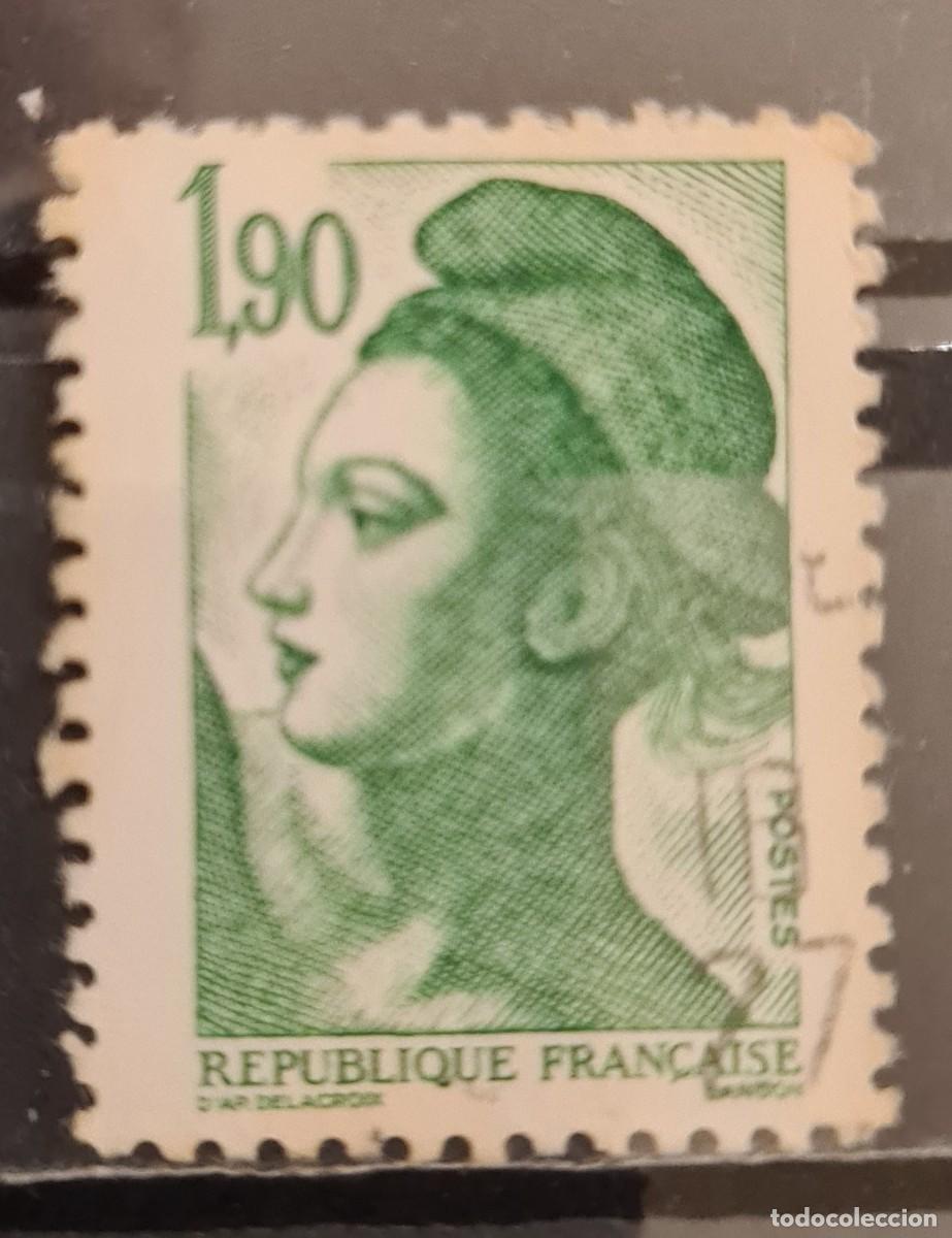 Sellos: Sello usado de Francia 1986: Libertad