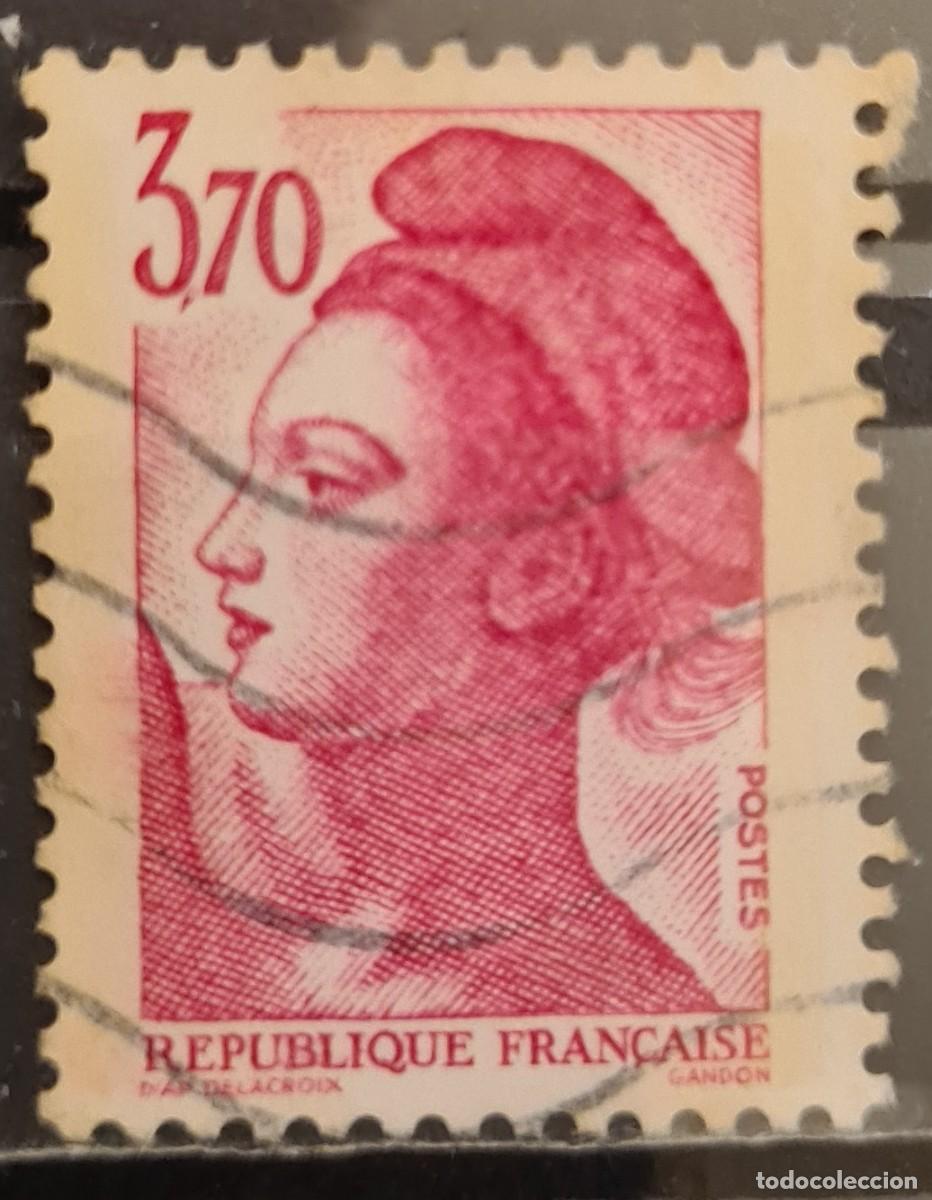 Sellos: Sello usado de Francia 1987: Libertad