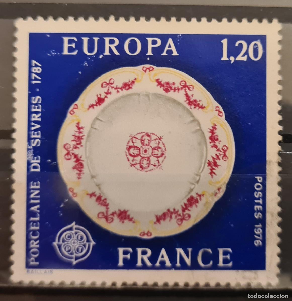 Sellos: Sello usado de Francia 1976: Europa