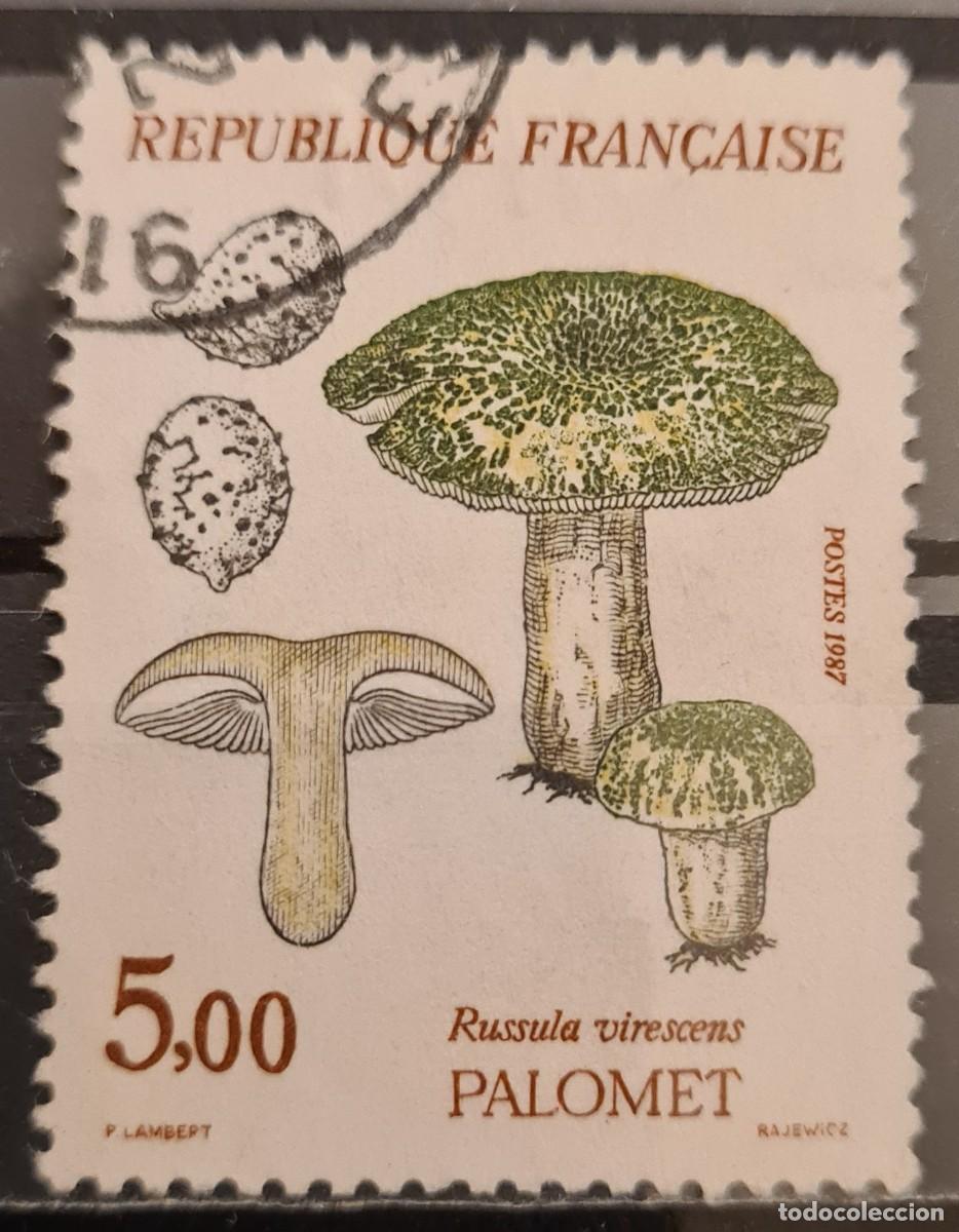 Sellos: Sello usado de Francia 1987: flora y fauna de Francia (V), setas