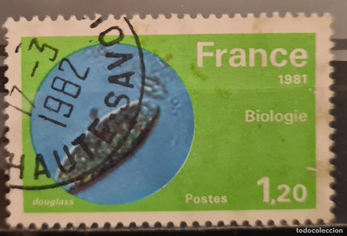 Sellos: Sello usado de Francia 1981: grandes logros en biolog&iacute;a