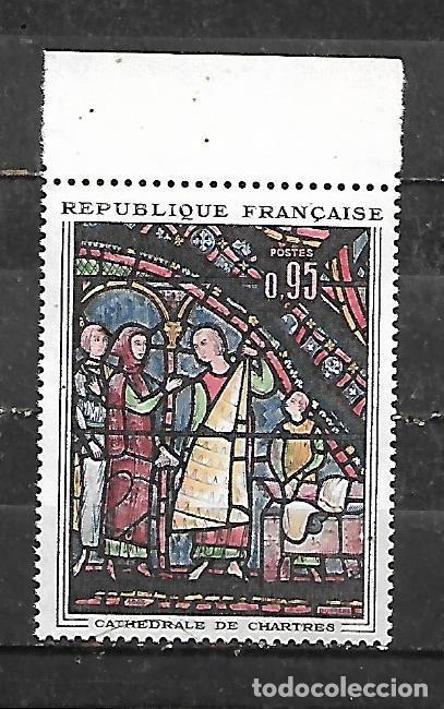 Sellos: 1963: &rdquo;Los peleteros&rdquo;. Vidriera de la Catedral de Chartres (MNH**)