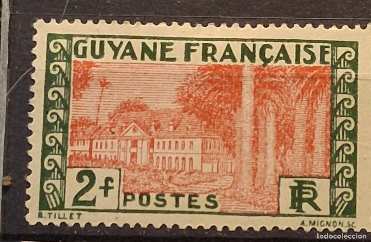 Sellos: FRANCIA, GUAYANA FRANCESA,1929, CAT.YT.128.