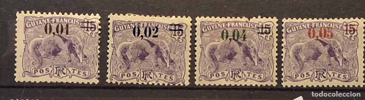 Sellos: FRANCIA, GUAYANA FRANCESA,1922, CAT.YT.91/94.