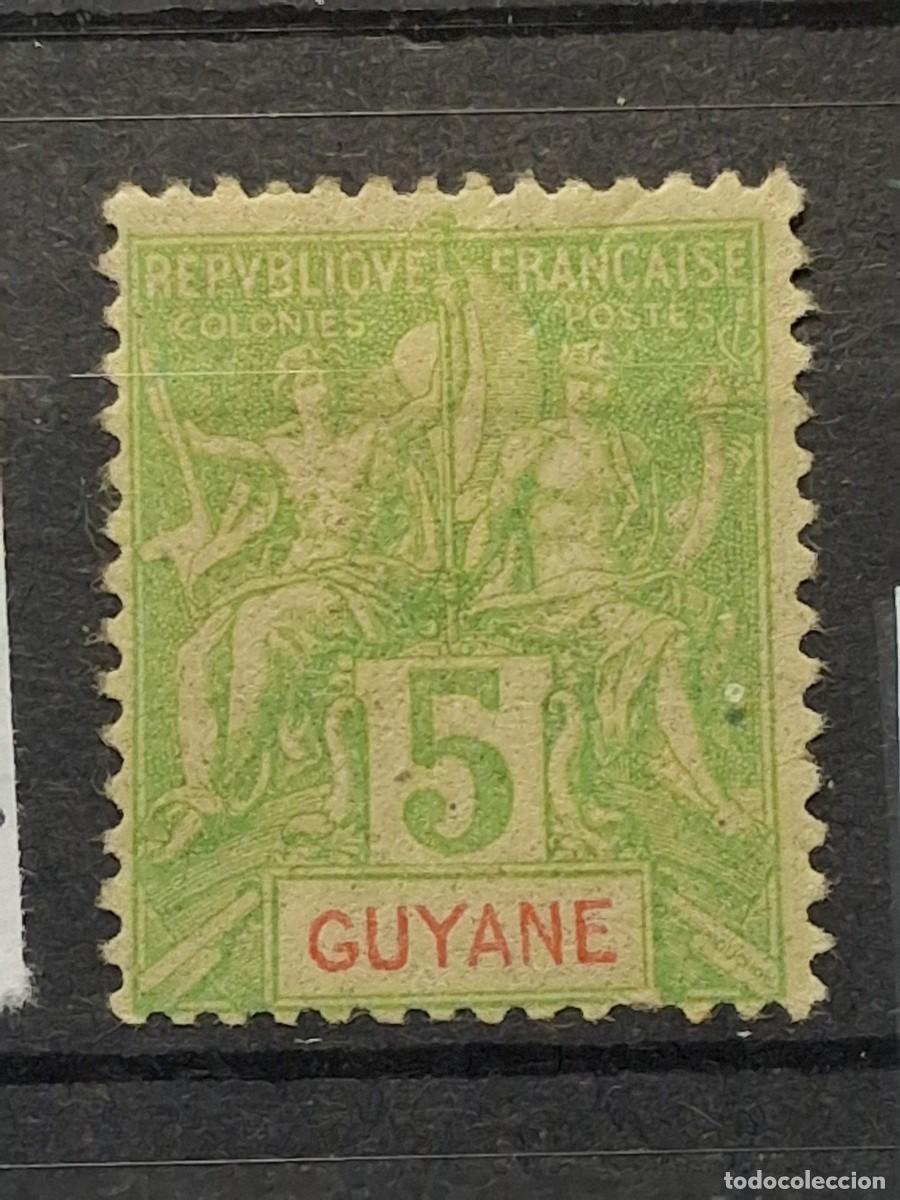 Sellos: FRANCIA, GUAYANA FRANCESA,1892, CAT.YT.33.