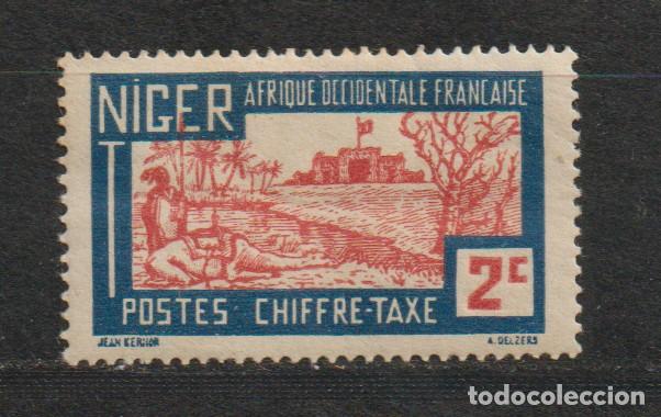 Selos: Colonia Francesa. NIGER Yvert et Tellier . Timbres- Taxes A&ntilde;o 1947 (15)