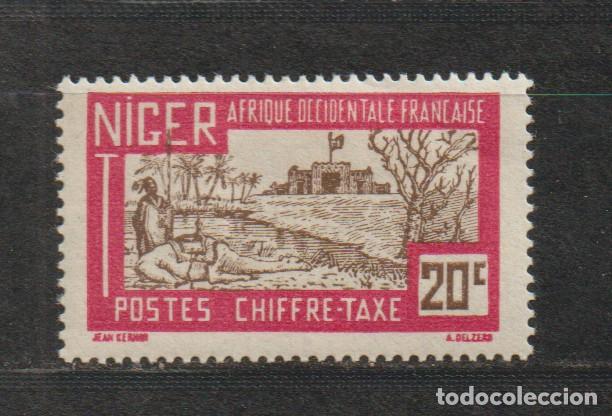 Selos: Colonia Francesa. NIGER Yvert et Tellier . Timbres- Taxes A&ntilde;o 1947 (14)
