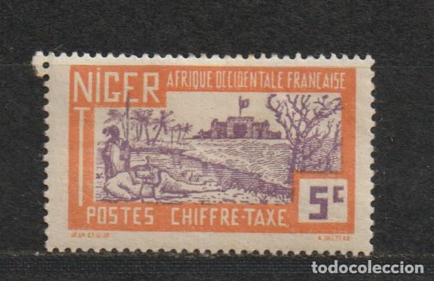Selos: Colonia Francesa. NIGER Yvert et Tellier . Timbres- Taxes A&ntilde;o 1947 (11)