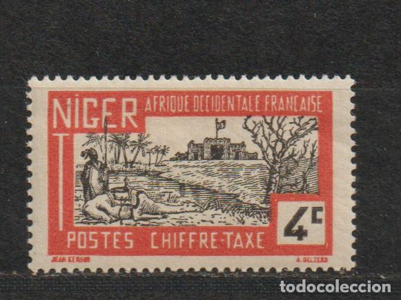 Selos: Colonia Francesa. NIGER Yvert et Tellier . Timbres- Taxes A&ntilde;o 1947 (10)
