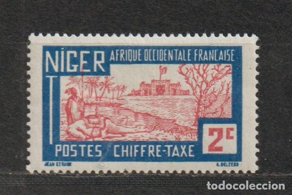 Selos: Colonia Francesa. NIGER Yvert et Tellier . Timbres- Taxes A&ntilde;o 1947 (9)