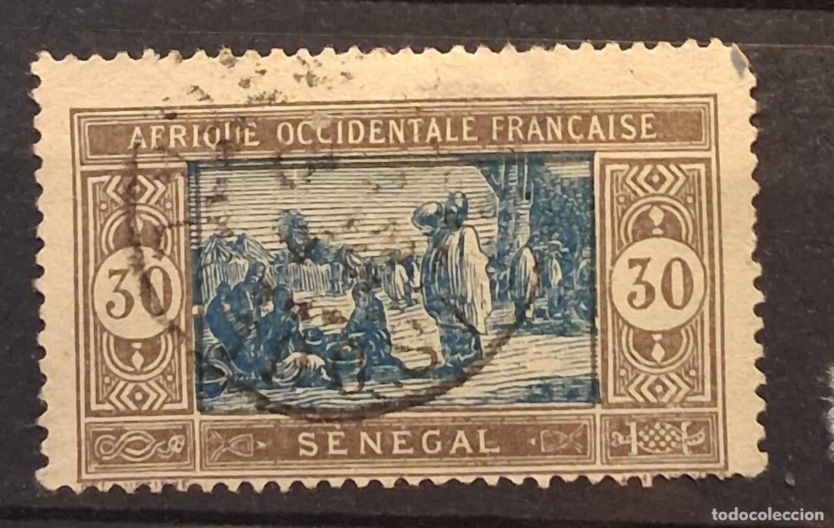 Sellos: FRANCIA, A.O.F. , SENEGAL, 1926, CAT.YT.78.