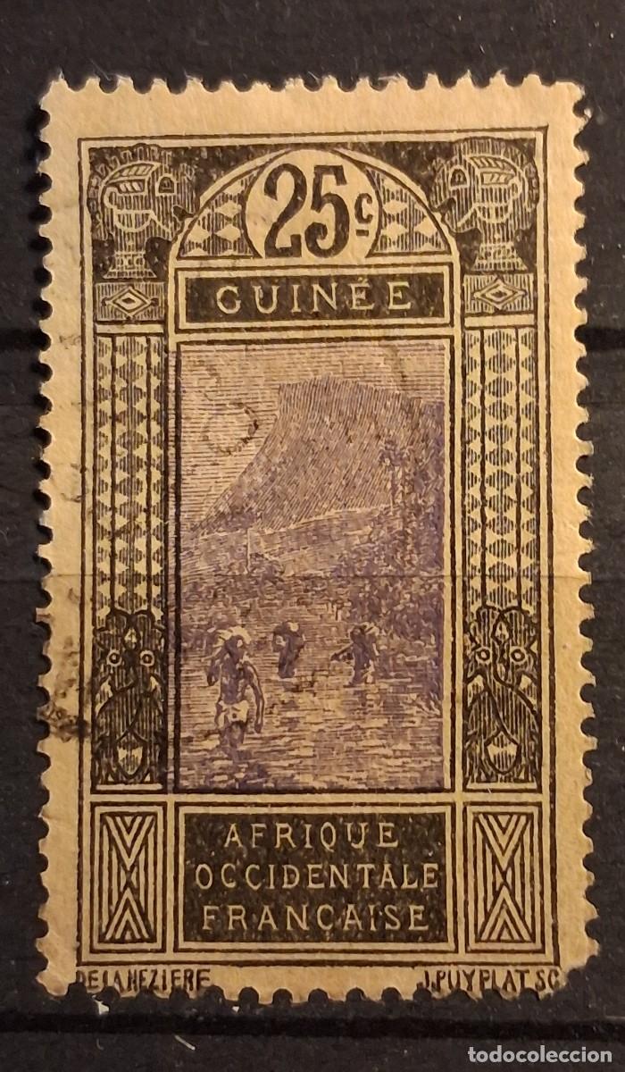 Sellos: FRANCIA, GUINEA ,1922, CAT.YT. 89.