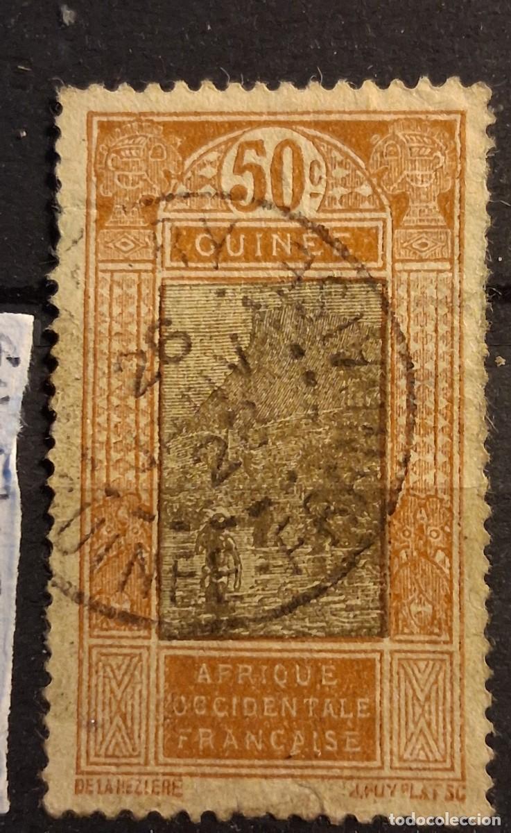 Sellos: FRANCIA, GUINEA ,1925, CAT.YT. 93.