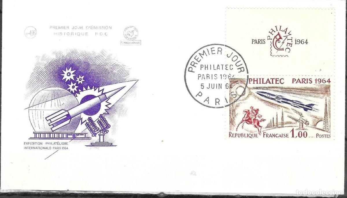 Sellos: SOBRE FDC DE FRANCIA 1964, YT 1422