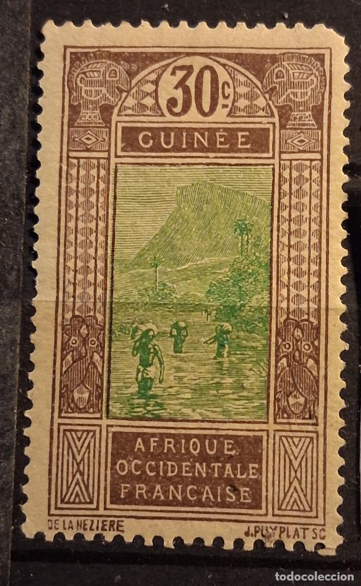 Sellos: FRANCIA, GUINEA ,1925, CAT.YT. 71.