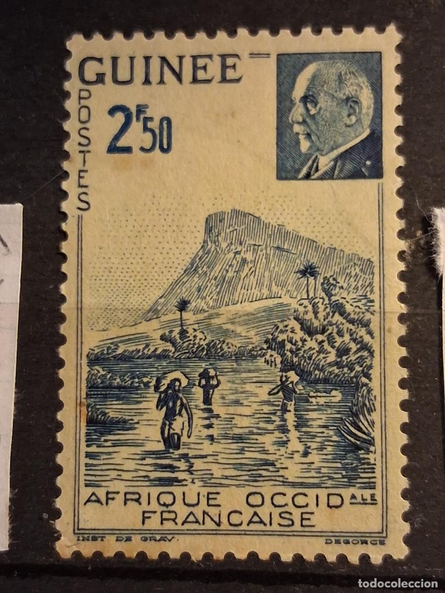 Sellos: FRANCIA, GUINEA ,1941, CAT.YT. 177.