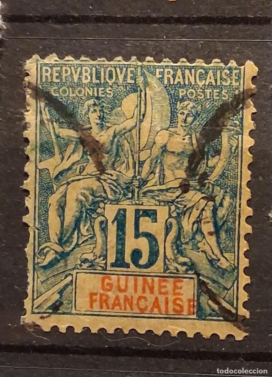 Sellos: FRANCIA, GUINEA ,1904, CAT.YT. 18.