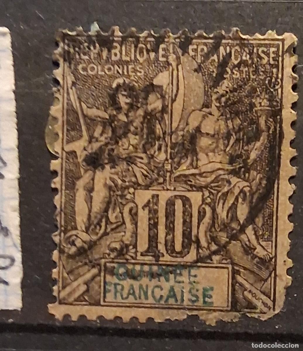 Sellos: FRANCIA, GUINEA ,1892, CAT.YT. 5.