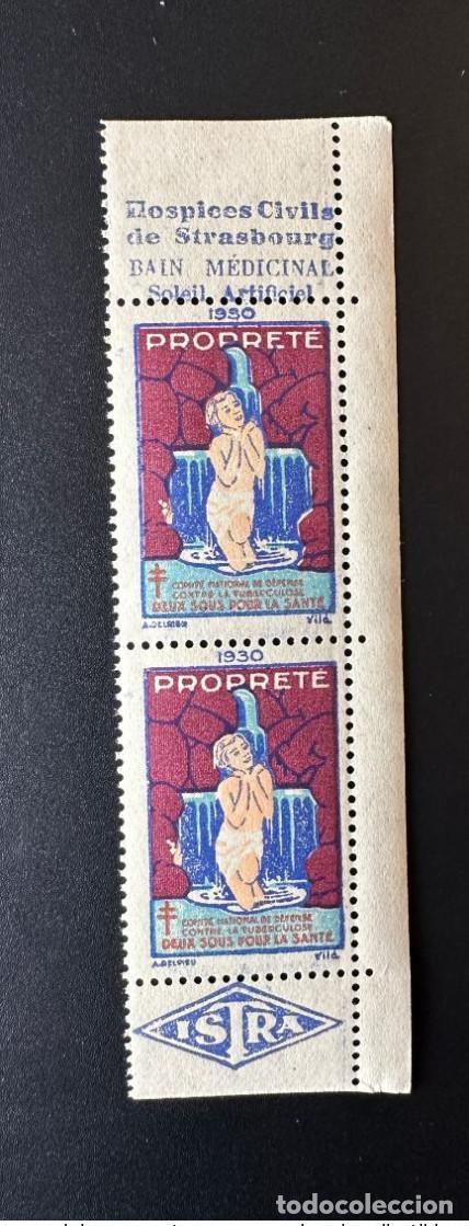 Sellos: Francia 1930 Limpieza contra la tuberculosis antituberculosa | Hospices Civils de Strasbourg