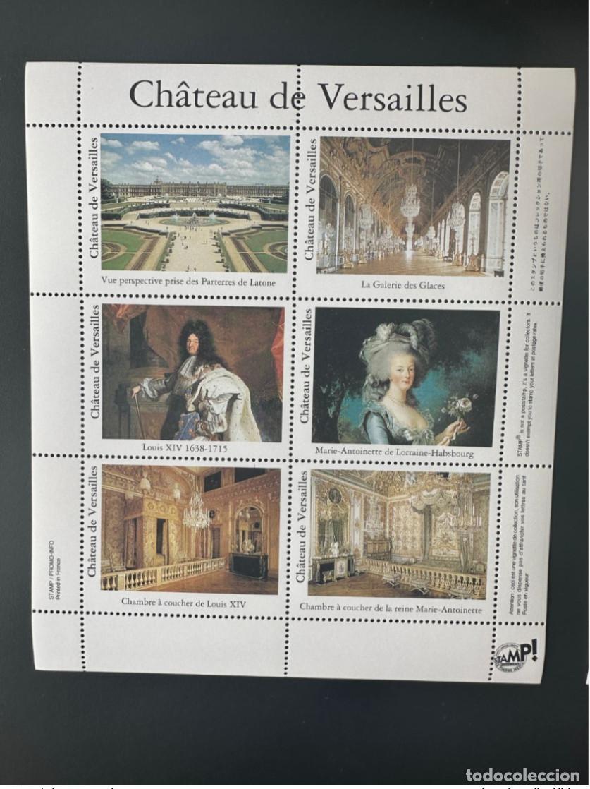 Sellos: Francia - &iexcl;Sello adhesivo de la ITVF! Palacio Versalles: Sal&oacute;n los Espejos Luis XIV