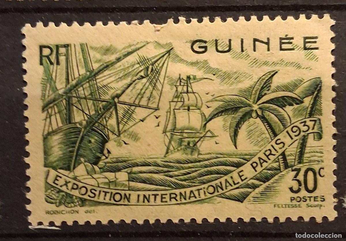 Sellos: FRANCIA, GUINEA FRANCESA, 1937, CAT.YT.120.