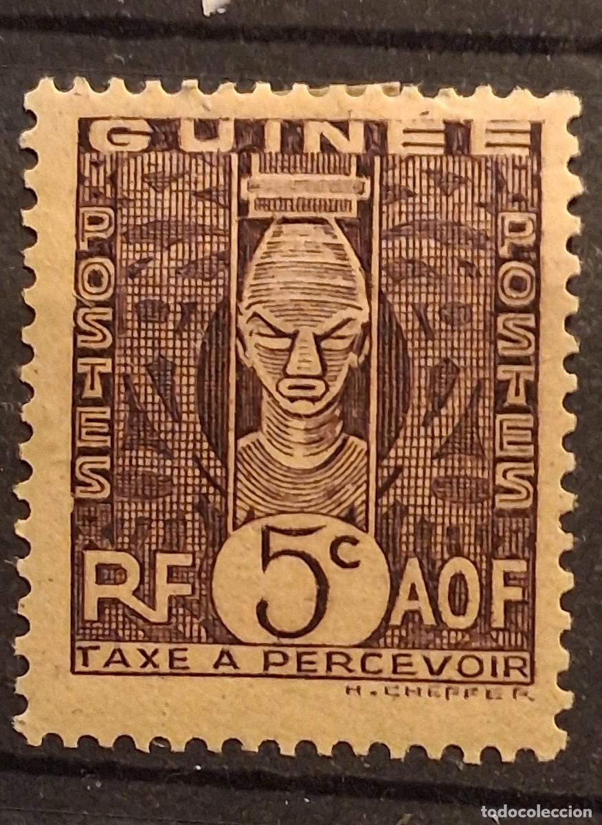 Sellos: FRANCIA, GUINEA FRANCESA, 1938, CAT.YT.T. 26. TASAS.