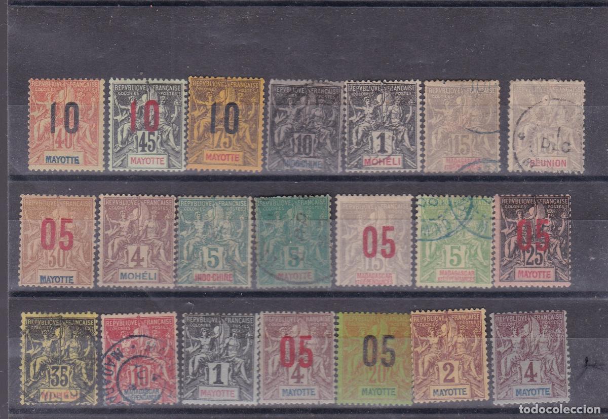 Sellos: FC-51-FRANCIA Cl&aacute;sicos COLONIAS x 21 Sellos